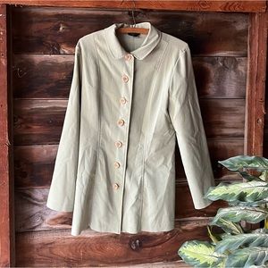 Mint green or pale sage jacket by My Michelle size 9 from 2002 Y2K